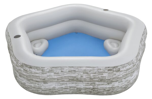 Bestway Family Pool TruPrint ötszögletű medence (213 x 206 x 53 cm )
