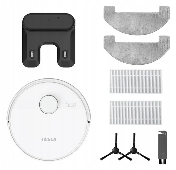Tesla RoboStar iQ660 robotporszívó felmosóval fehér