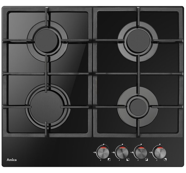 Amica PGCA6100APB Beépíthető Gáz Főzőlap 59cm Fekete
