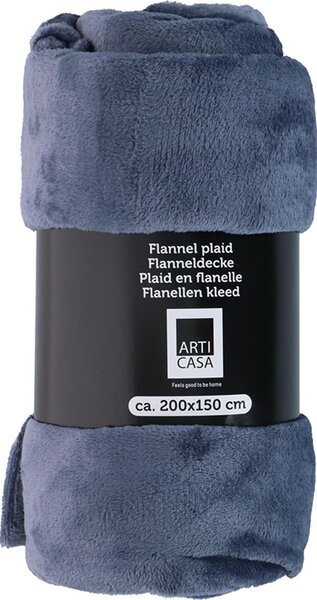 Takaró flanel 200x150cm 240 gsm kék