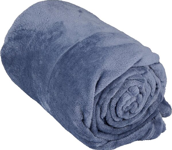 Takaró flanel 200x150cm 240 gsm kék