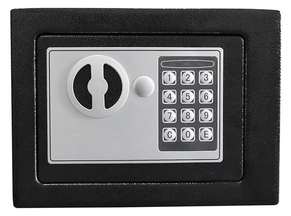 Tracer Compact Guard, LED, PIN-kódos kezelés, Biztonsági kulcs, Acél, Fekete-Fém, Elektronikus széf