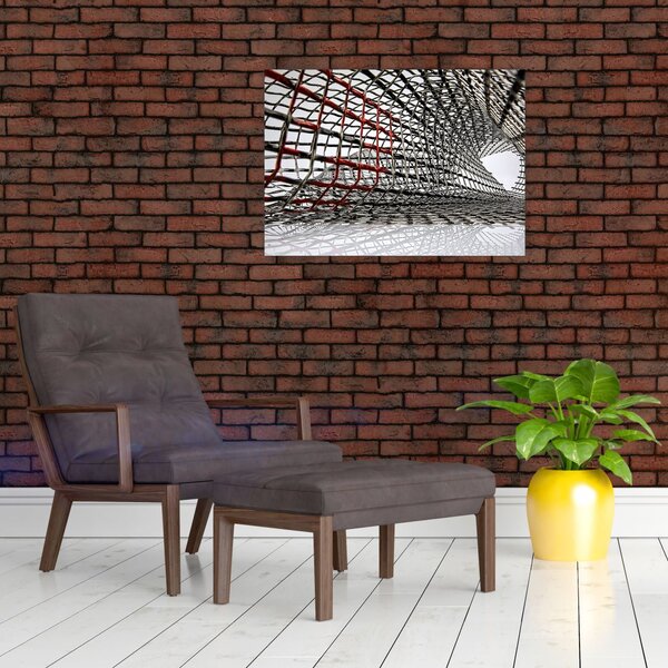 Egy vasszerkezet képe (üvegen) (70x50 cm)