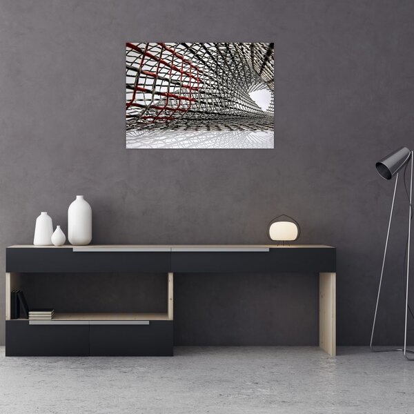 Egy vasszerkezet képe (üvegen) (70x50 cm)