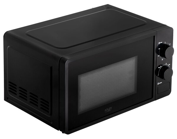 Adler AD 6206 Szabadonálló Mikrohullámú sütő 20L 700W - Fekete