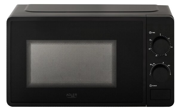 Adler AD 6206 Szabadonálló Mikrohullámú sütő 20L 700W - Fekete