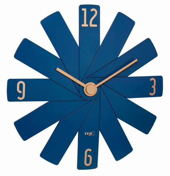 TFA 60 3020 06 Clock in the box Design Fali Óra 40cm - Kék