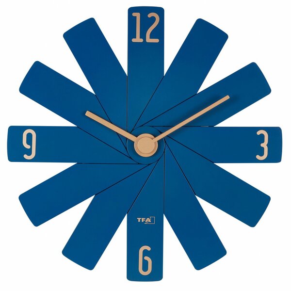 TFA 60 3020 06 Clock in the box Design Fali Óra 40cm - Kék