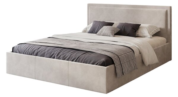 SOAVE kárpitozott ágy 120x200 cm Fekete