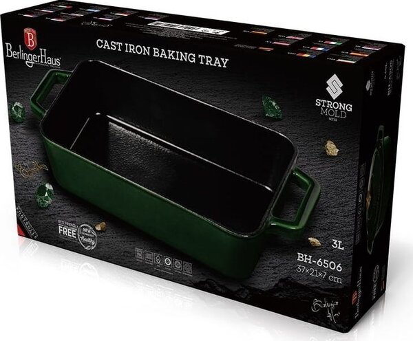 Berlinger Haus Tepsi 30*20 cm Öntöttvas Emerald Collection BH/6506