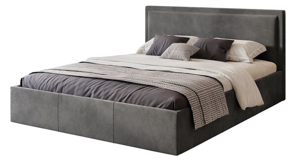 SOAVE kárpitozott ágy 120x200 cm Fekete