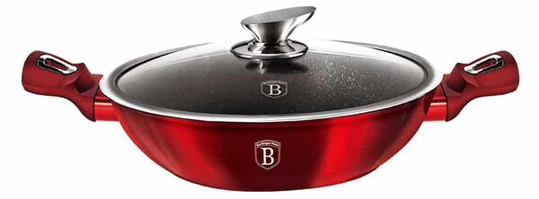 Berlinger Haus BH/7110 Metallic Line Burgundy Edition 30cm Wok