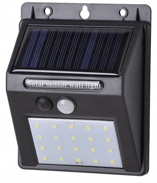 Naświetlacz solar LED 80lm 3.7Vx1200mAh barwa zimna 7000K IP44 z czujnikiem LGS010S