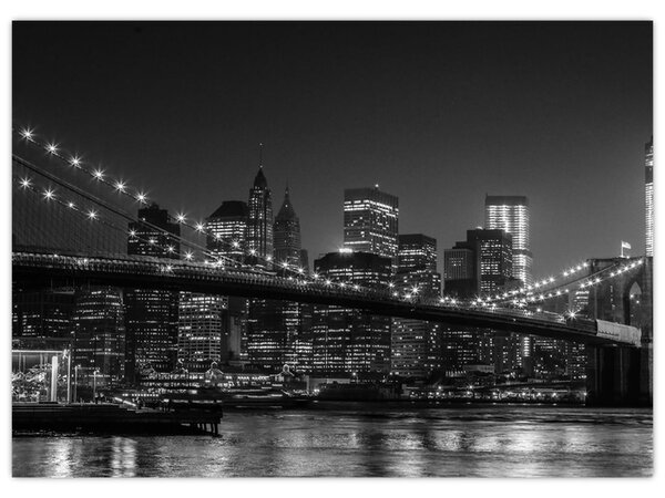 A New York-i Brooklyn-híd képe (70x50 cm)