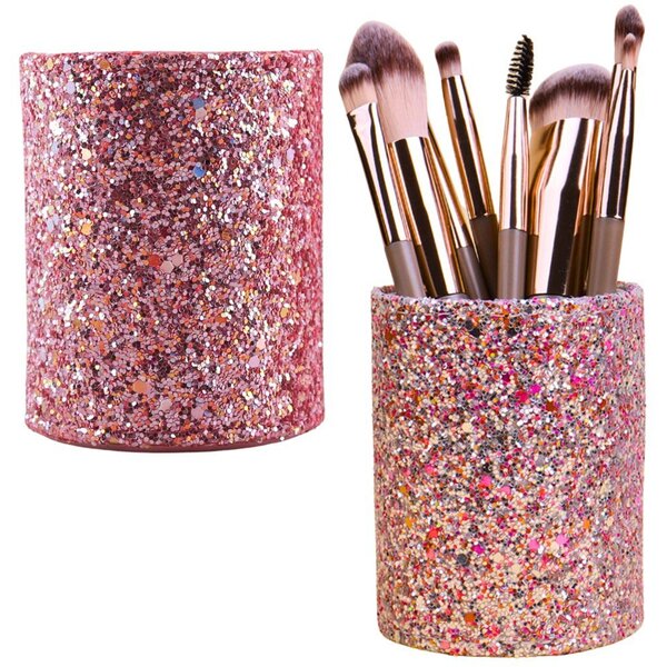 Tartályos Csésze Ecsetekhez És Kiegészítőkhöz Glitter Pink – 25239
