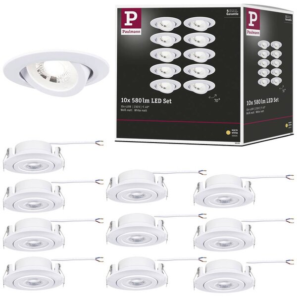 Paulmann Beépíthető lámpa LED 4.8 W Fehér (matt) (99996)