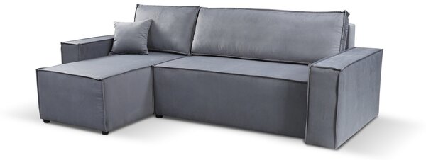 PATTI kihúzható sarokgarnitúra Kék