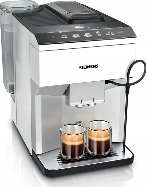 Siemens EQ500 TP515R02 automata kávéfőző 15 bar fehér/ezüst
