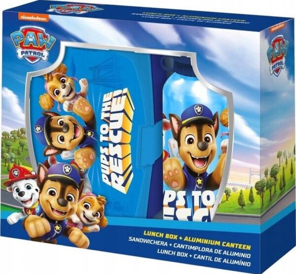 KiDS Licensing Mancs őrjárat Műanyag gyerek Uzsonnásdoboz és kulacs - Mintás