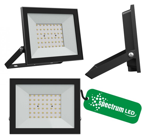 NOCTIS LUX 4 NAŚWIETLACZ 50W CW 230V IP65 176x137x25mm CZARNY