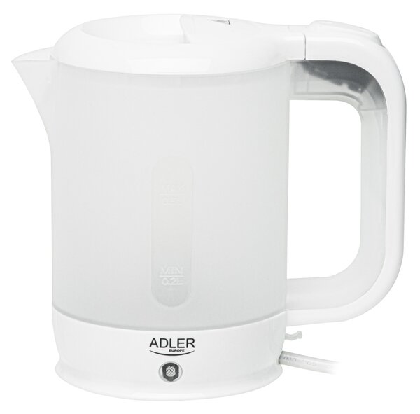 Adler AD1381 Elektromos Utazó Vízforraló 0.5L Fehér