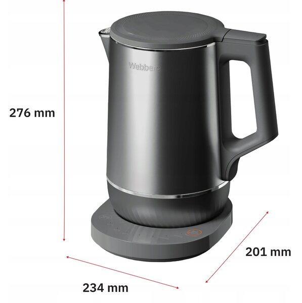 Webber WK-717N elektromos vízforraló 1.7L 1800W