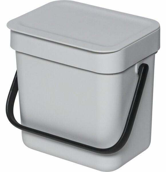 Brabantia 213229 Sort & Go szemetes kuka 3 L - világosszürke
