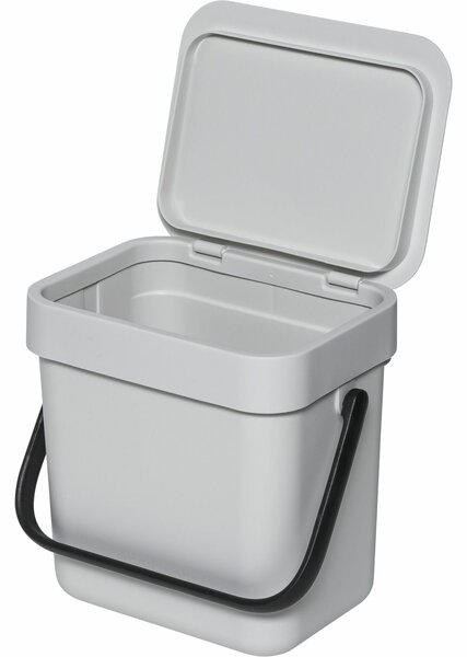 Brabantia 213229 Sort & Go szemetes kuka 3 L - világosszürke
