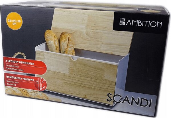 Ambition Scandi Kenyértartó - Bambusz