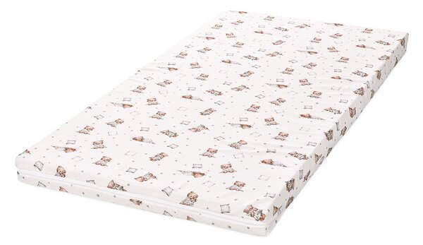 Lorelli Classic Habszivacs matrac 60x120x6 cm - Bear and pill Beige