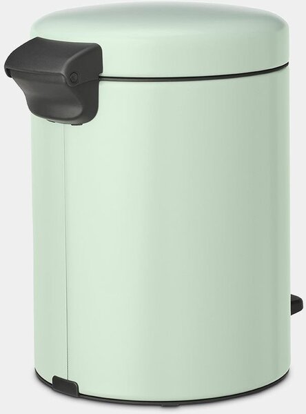 Brabantia NewIcon pedálos hulladékgyűjtő szagmentesen záródó Soft-Close fedél, műanyag tartály, 5L - W méret, acél, jáde zöld - 233883