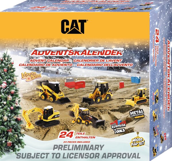 Carrera CAT Micro Építkezés Munkagép Markoló készlet Adventi Kalendárium 2024
