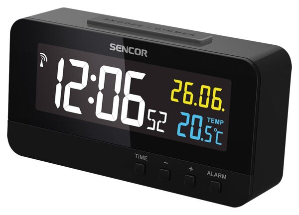 Sencor SDC 4800 B digitális ébresztőóra hőmérővel