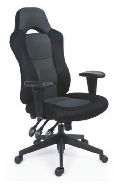 Mayah Racer Plus "Főnöki" Irodai Görgős Forgószék - Fekete/Szürke