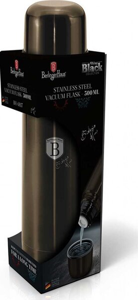 BerlingerHaus BH/6818 Metallic Line Shiny Black Edition Termosz - 0,75 L