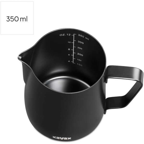 Xavax Nemesacél tejeskancsó 350ml - Fekete