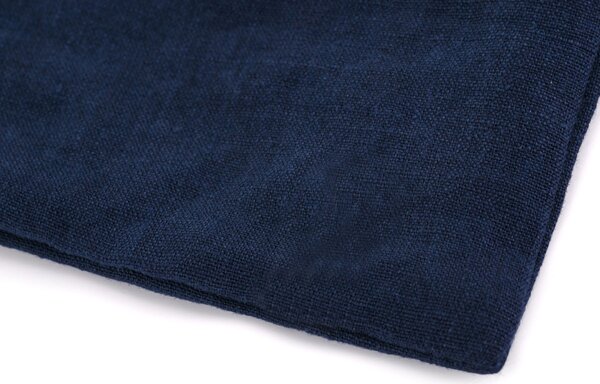 Tom Linen Navy Washed nevű párnahuzat Méret: 40x40cm
