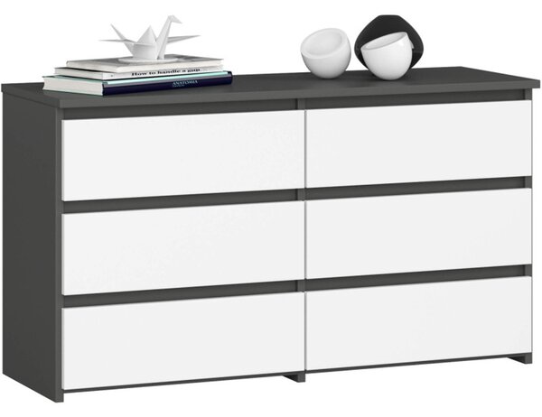 CL100 6SZ komód – szürke/fehér