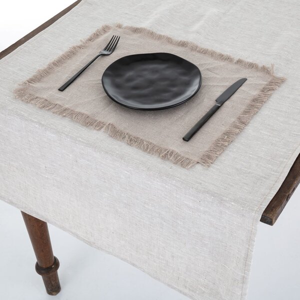 Tom Linen asztali futó – Warsa Natural, 65x140 cm