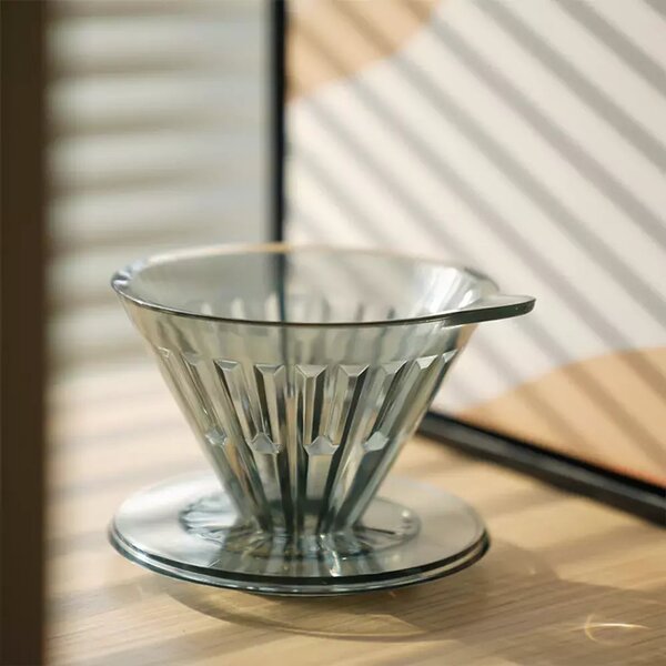 Plastikowy dripper Timemore Crystal Eye 01 Transparent Black