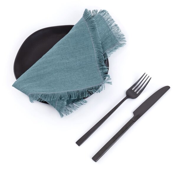 Tom Linen Rojtos alátét – Petrolkék, 30x40 cm