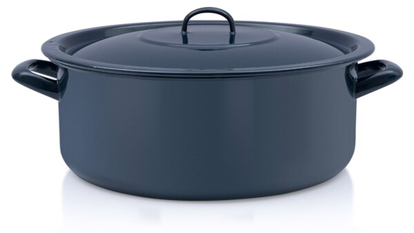 Classic lapos lábas fedővel 34 cm 125 l Tengerészkék 355989