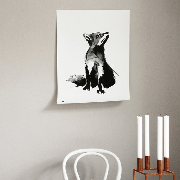 Teemu Järvi Poszter vörös róka motívummal – Red Fox, 50x70 cm