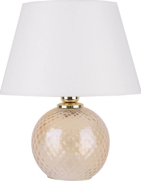 Lampa stołowa Zumaline Zuma Line Goldi 5587 lampa stołowa lampka 1x60W E27 biała/złota