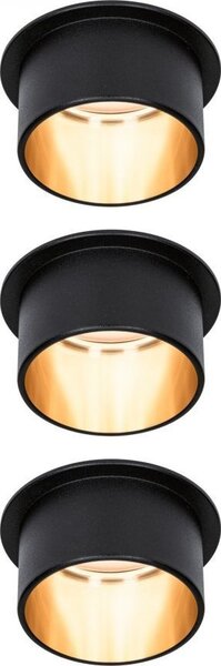 Paulmann 93379 Gil LED-es beépíthető lámpa LED Fixen beépített LED-es 18 W Fekete (matt), Arany