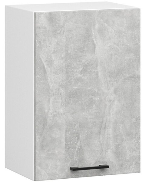OLIVIA W50 H580 konyhaszekrény – fehér / beton színben