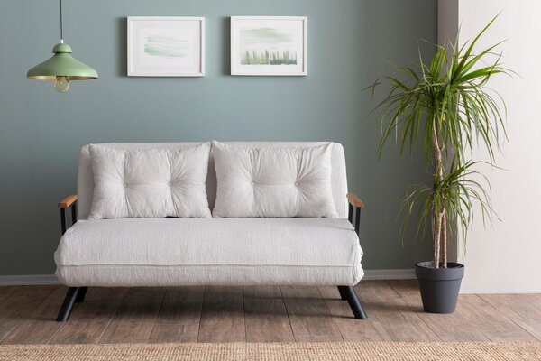 Kanapé futon Sandy (fehér)