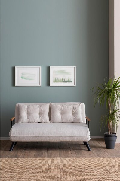 Kanapé futon Sandy (fehér)