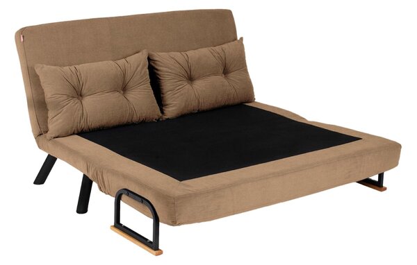 Kanapé futon Sandy (világosbarna)