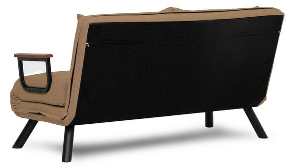 Kanapé futon Sandy (világosbarna)